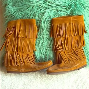 NEVER WORN Nordstrom Moccasin leather boots size 8